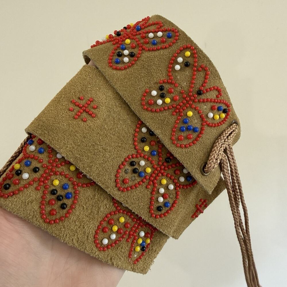 Genuine Leather Butterfly Beaded Handmade Bohemian Belt festival hippie